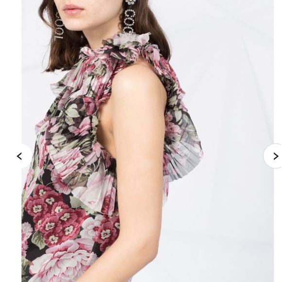 PAROSH Floral Print Blouse - Picture 4 of 8